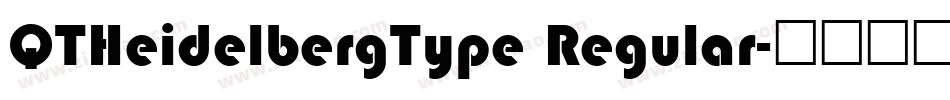 QTHeidelbergType Regular字体转换